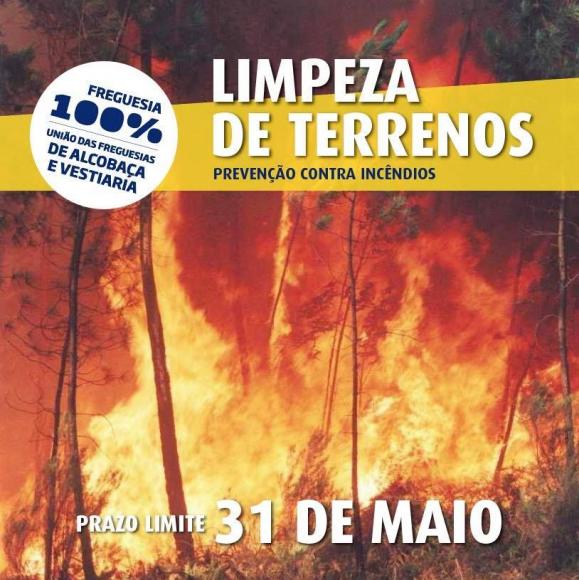 Limpeza de terrenos até 31 de Maio