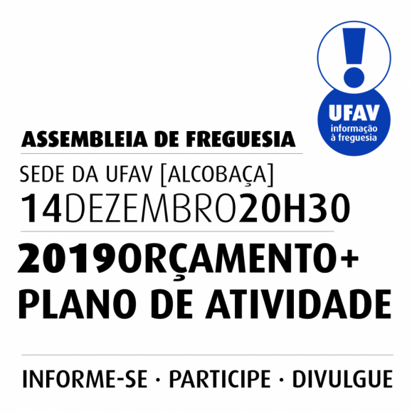 Assembleia de Freguesia tem data marcada para 14 de Dezembro