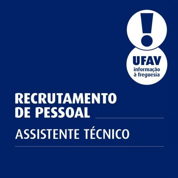 AVISO - Concurso P&uacute;blico de admiss&atilde;o de Assistente T&eacute;cnico
