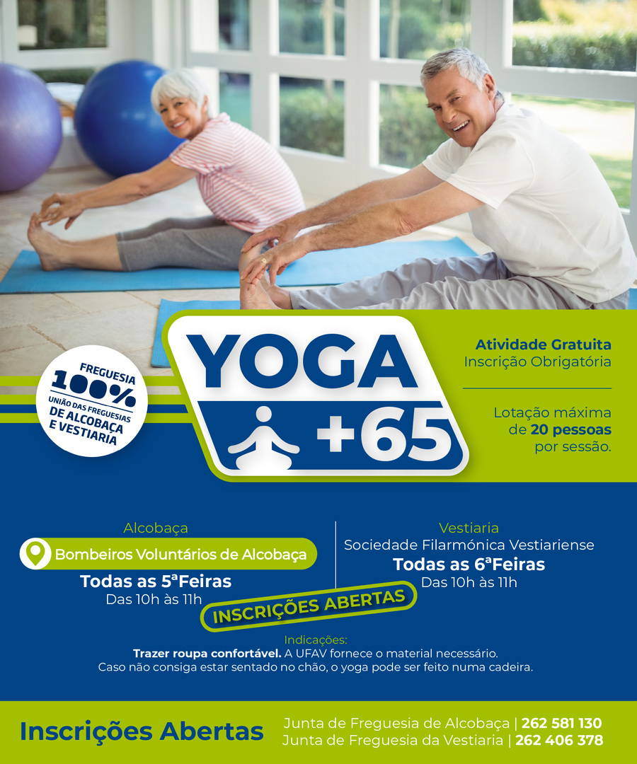 Yoga +65 no AtivaMente
