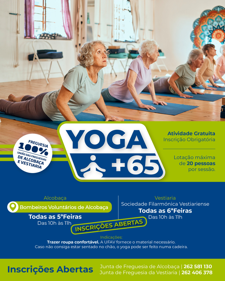 Yoga +65 no AtivaMente