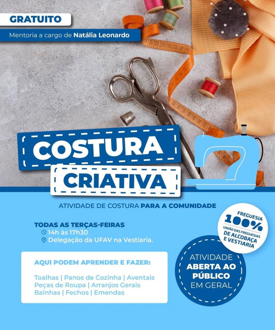 REABERTURA DA COSTURA CRIATIVA